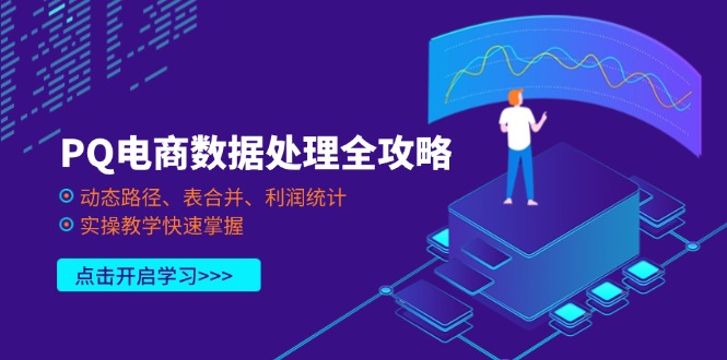 （14240期）PQ电商数据处理全攻略，动态路径、表合并、利润统计，实操教学快速掌握-网创168