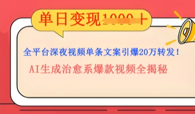 全平台深夜文案新风口：DeepSeek生成百万播放量金句，治愈系内容涨粉速度快4倍-网创168