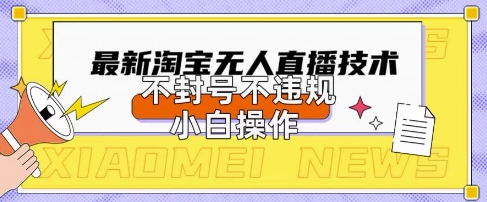 2025年淘宝无人直播带货10.0.全新技术，不违规，不封号，纯小白操作，日入数张【揭秘】-网创168