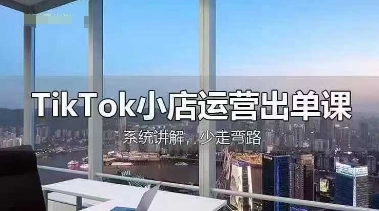 TikTok小店运营出单课，从开店选品、运营出单、发货回款，进行全流程讲解-网创168