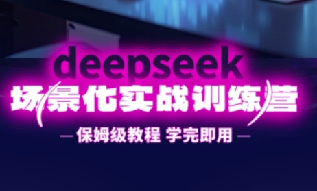 DeepSeek场景化实战训练营，保姆级教程，学完即用，手把手教你用DeepSeek提升效率-网创168